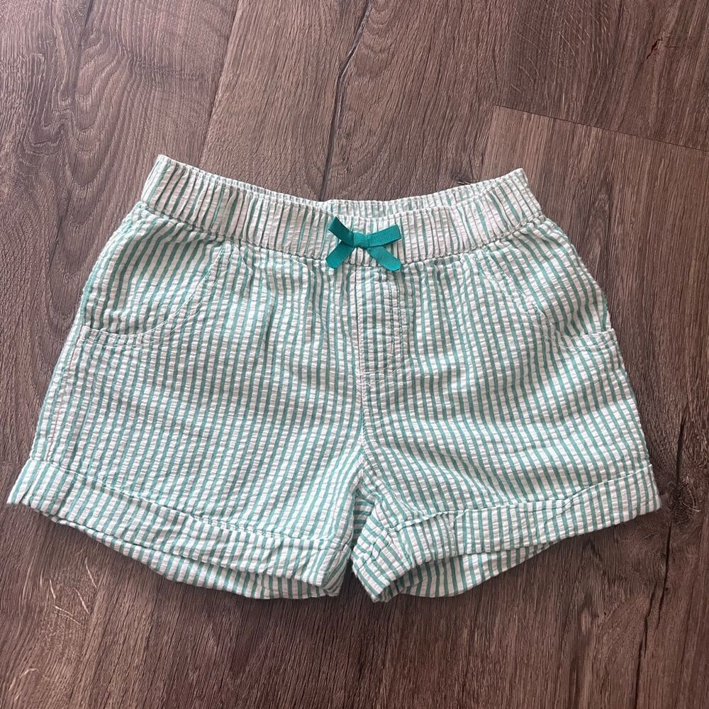 Gymboree Girl Striped White/Green shortssize Small